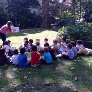 outdoor learning at a Kensington school